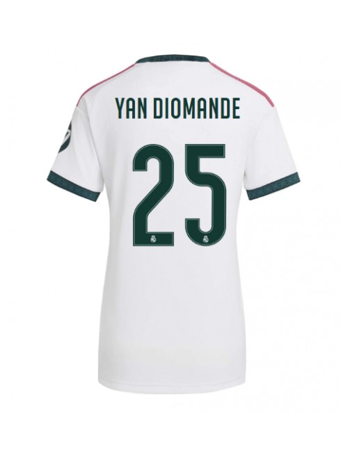 Ženski Nogometna dresi replika Real Madrid Yan Diomande #25 Domači 2026-27 Kratek rokav Ženski Nogometna dresi replika Real Madrid Yan Diomande #25 Domači 2026-27 Kratek rokav